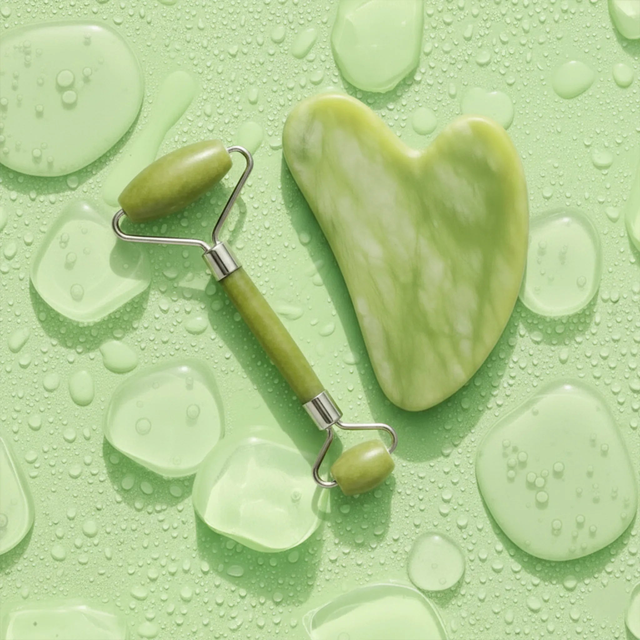 Green Jade Roller and Gua Sha